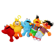 12~16cm Sesame Street Elmo Big Bird Cookie Monster Erine Bert Plush Toy Cartoon Soft Stuffed Animals Dolls Pendant 2024 - buy cheap