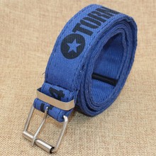 3,7 cm de impresión cinturón para cintura Unisex cintura Casual simple correas de lona Correa cinturones 2024 - compra barato