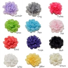 30pcs/lot 4.1" 12colors Shabby Lace Mesh Chiffon Flower For Baby Girls Hair Accessories Artificial Fabric Flowers For Headbands 2024 - buy cheap