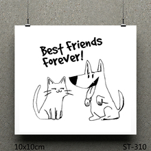 ZhuoAng Best friends forever design stamp / scrapbook rubber stamp / craft clear stamp card / seamless stamp 2024 - buy cheap