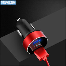 Car styling LED Smart Car Charger 2 USB DUAL Ports Phone Charger for Audi a4 a3 q5 q7 a5 b6 b8 a6 c5 b7 c6 a8 tt accessories 2024 - buy cheap