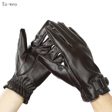 Ta-weo Unisex Winter Outdoor Anti-slip Sports Motorcycle Bicycle Riding Gloves, Windproof Waterproof Faux Leather Gloves 2024 - buy cheap