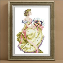 Embroidery Package  Cross Stitch Kits Unopen New Luxurious King Girl in Spring Free shipping 2024 - buy cheap