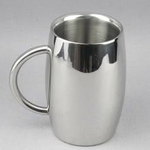 Stainless steel vintage coffee mug heat insulation beer mugs anti-scald portable mug 2024 - buy cheap