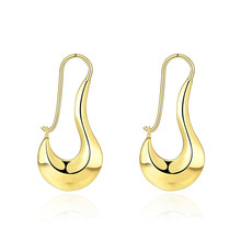 Plated  gold hoop earrings jewelry for women cool personality party style top quality cheap wholesale 2024 - buy cheap