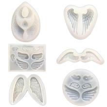 Silicone Mold Angle Wing Mirror Mould DIY Craft Jewelry Epoxy Resin Mold Tool hot 2024 - buy cheap