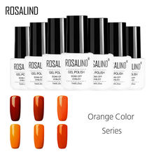 ROSALIND Gel 1S Pure Orange Color Series Nail Gel Polish Soak-off Flavorless colorful Semi Permanent Gel Lacquer 2024 - buy cheap