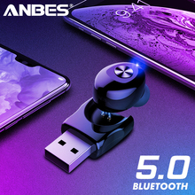 ANBES  Bluetooth Earphone Mini Wireless Headphone Bluetooth 5.0 HIFI Sound Sport Headset Stereo Handsfree USB Earbud Earphones 2024 - buy cheap
