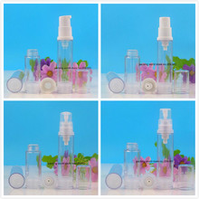10ML clear plastic airless bottle with white/clear pump for lotion/emulsion/eye serum/sample toner sprayer cosmetic packing 2024 - buy cheap