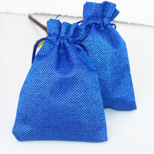 50pcs/lot 13x18cm Royal Blue Jute Drawstring Gift Bag, Drawstring Pouch for Cosmetic, Jewelry, Festive Gifts Packaging Bag 2024 - buy cheap