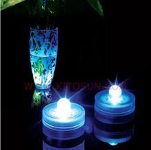 Погружная Светодиодная лампа для ВАЗ, водонепроницаемый Свадебный Цветочный светильник для чая, рождественское цветочное украшение, автоматическое изменение цвета RGB, 100 шт. 2024 - купить недорого