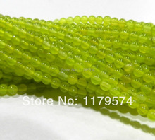 Accessory Crafts Parts Wholesale 4mm Green Peridot Round Semi Finished Stones Balls Gifts Loose Beads 15inch Fitting Female 2024 - buy cheap