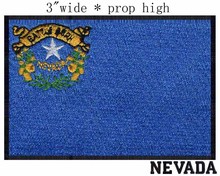 Nevada Flag 3"wide  embroidery patch  for white star/yellow flower/ribbon 2024 - buy cheap