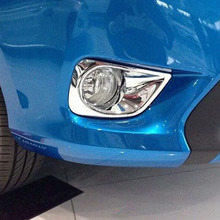 Для Toyota Vios Yaris sedan 2014 2015 2016 аксессуары для стайлинга автомобилей ABS Пластик Хром Передняя противотуманная фара накладка 2024 - купить недорого