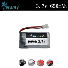 Teranty-bateria de lítio recarregável, 3.7v, 650mah, li-po, para syma x5c, x5, h5c, x5sw, 852540, 3.7v 2024 - compre barato