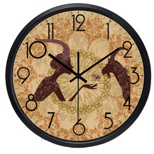 Reloj de pared Retro de cabra europea, reloj Vintage para sala de estar 2024 - compra barato