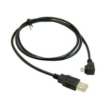 100 шт./лот 100 см вниз Угловой 90 градусов Micro USB 5pin V8 папа к USB кабель для зарядки данных для планшета 2024 - купить недорого