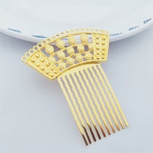 Peines para el pelo de 66x78mm para mujer, 10 dientes, accesorios artesanales, peine para el pelo, boda, para fabricación de joyas, 10 Uds. 2024 - compra barato