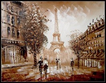 Bordado para bordado, diy, dmc de alta qualidade, conjunto de ponto cruz de 14 ct, pintura a óleo-torre eiffel 2024 - compre barato