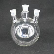 Frasco de vidrio de borosilicato de laboratorio, frasco de vidrio de junta 2000 de fondo redondo con 3 cuellos Vertical, 24/29 ml 2023 - compra barato