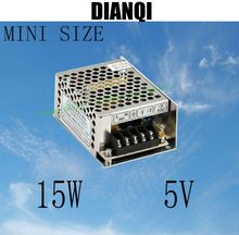Mini tamaño ac dc convertidor de alimentación de 15 W 3A 5 V mini tamaño ms-15-5 5 v de voltaje variable dc regulador 2024 - compra barato
