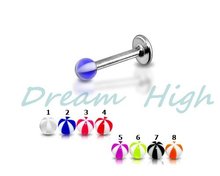 Labret Ring Jewelry Lip Stud Mixed colors 1.2  8 3mm 2024 - buy cheap