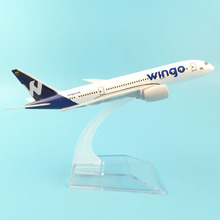 Free shipping Colombia wingo Airlines model Boeing 787 Airplane 16CM Metal alloy diecast 1:400 airplane model toys for children 2024 - buy cheap