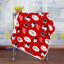 100x75cm Pet Beds Cover Mat Thickened Coral Fleece Dog Blanket Soft Pit Bull Dog Printed Quilt For Small Medium Large Puppy Dogs 2024 - buy cheap
