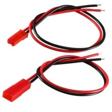 Promoção uxcell! 12 par 5 pares 1 par de conector jst conector de 2 pinos plugue macho e fêmea conector de cabo elétrico conectores de fio 2024 - compre barato