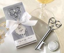 DHL Free Shipping 80pcs/lot Holiday Supplies Key to my Heart Bottle Opener Wedding favors and gifts 2024 - buy cheap