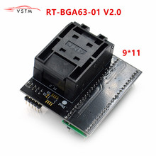 BGA63 adaptador para RT809H programador Socket RT-BGA63-01 V2.0 0,8 MM 9x11 marco limitador 2024 - compra barato