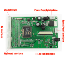 VGA AV 40P TTL RGB Driver Controller Board Module for Raspberry PI 3 4.3" - 7" IPS TFT LCD Matrix Display Panel 2024 - buy cheap