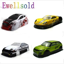 Ewellsold 1/10 Scale On-Road Drift Car Painted PVC Body Shell 190MM for 1/10 Radio controlled car Multiple options 1pc 2024 - buy cheap