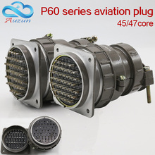 Aviation plug socket round connector P60 series 45core47core diameter 60MM aviation plug 2024 - buy cheap