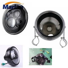 Marlaa Motorcycle Accessories 7" 7 Inch headlights Housing bucket for motorcycle Headlight 7" Bracket 2024 - buy cheap