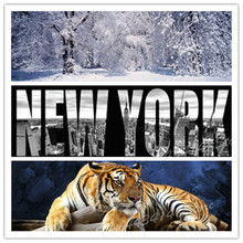 5d diamond painting tiger winter snow tree full square diamond embroidery rhinestone mosaic sewing artwork 30x90cm 2024 - buy cheap