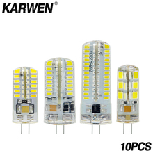 KARWEN 10pcs LED G4 Bulb Lamp High Power 3W SMD2835 3014 DC 12V AC 220V Light 360 Beam Angle Replace For Crystal Chandelier 2024 - buy cheap