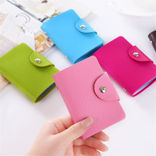 1pc Fashion PU Function 24 Bits Credit Card Holder Kawaii Card Case Business ID Card Organizer Portable Wallets Photocard Holder 2024 - buy cheap