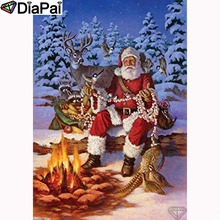 DIAPAI Diamond Painting 5D DIY 100% Full Square/Round Drill "Santa Claus" Diamond Embroidery Cross Stitch 3D Decor A23687 2024 - buy cheap