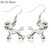 Patas Fei Ye Vintage para mujer, Color plata, canino, colgante, aretes largos de Metal de cobre, joyería 2024 - compra barato