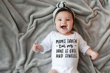 Mom's Taken But My AUNT Is Cute and Single Print Long Sleeve Bodysuit New Casual Newborn Infant Baby Girls Boys  Jumpsuit 2024 - buy cheap