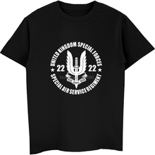 Camiseta informal de algodón para hombre, camisa Sas de servicio aéreo especial de la Fuerza Especial británica, de manga corta, camisetas geniales, Harajuku 2024 - compra barato