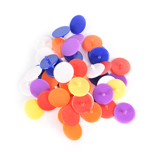 Маркеры пластиковые разных цветов, Диаметр мяча для гольфа, 24 мм, 50 шт. 2024 - купить недорого