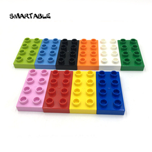 Smartable-placa grande de 2x 4 piezas de bloques de construcción, Compatible con las principales marcas, juguetes creativos para niños de baja edad, regalo, 20 Uds./Set 2024 - compra barato