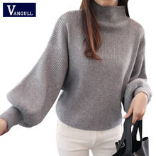 2019 Spring Autumn New Casual warm Women Ladies Solid Sweater Pullover O-Neck Collar Lantern sleeve Knitted Thin Women Sweaters 2024 - buy cheap