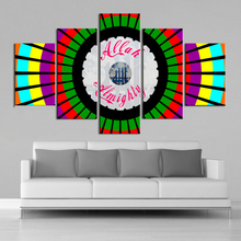 Arte de pared islámico para decoración de sala de estar, pintura en lienzo, carteles, 5 piezas 2024 - compra barato