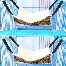 Hoopet 1Pcs Cat Dog Hammock Hanging Bed  Leopard Print Small Cats Animal Mats Cage Playing Pet Toy 2024 - buy cheap