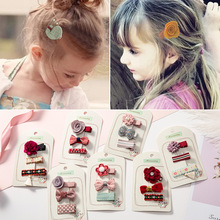 3pcs/Set Bow Flower Hair Clips for Girls Hair Barrettes Hairbows Fashion Hairpins Baby Girl Hair Accessories Kids 2024 - buy cheap
