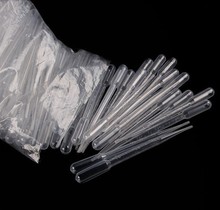 Conjunto de conta-gotas de plástico descartável com 100 tamanhos, pipetas graduadas de polietileno para experimento médico de 0.5ml 2024 - compre barato