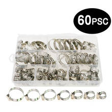 60pcs/carton  high quality stainless steel hose clamps for fixing hoses around pipes 2024 - buy cheap